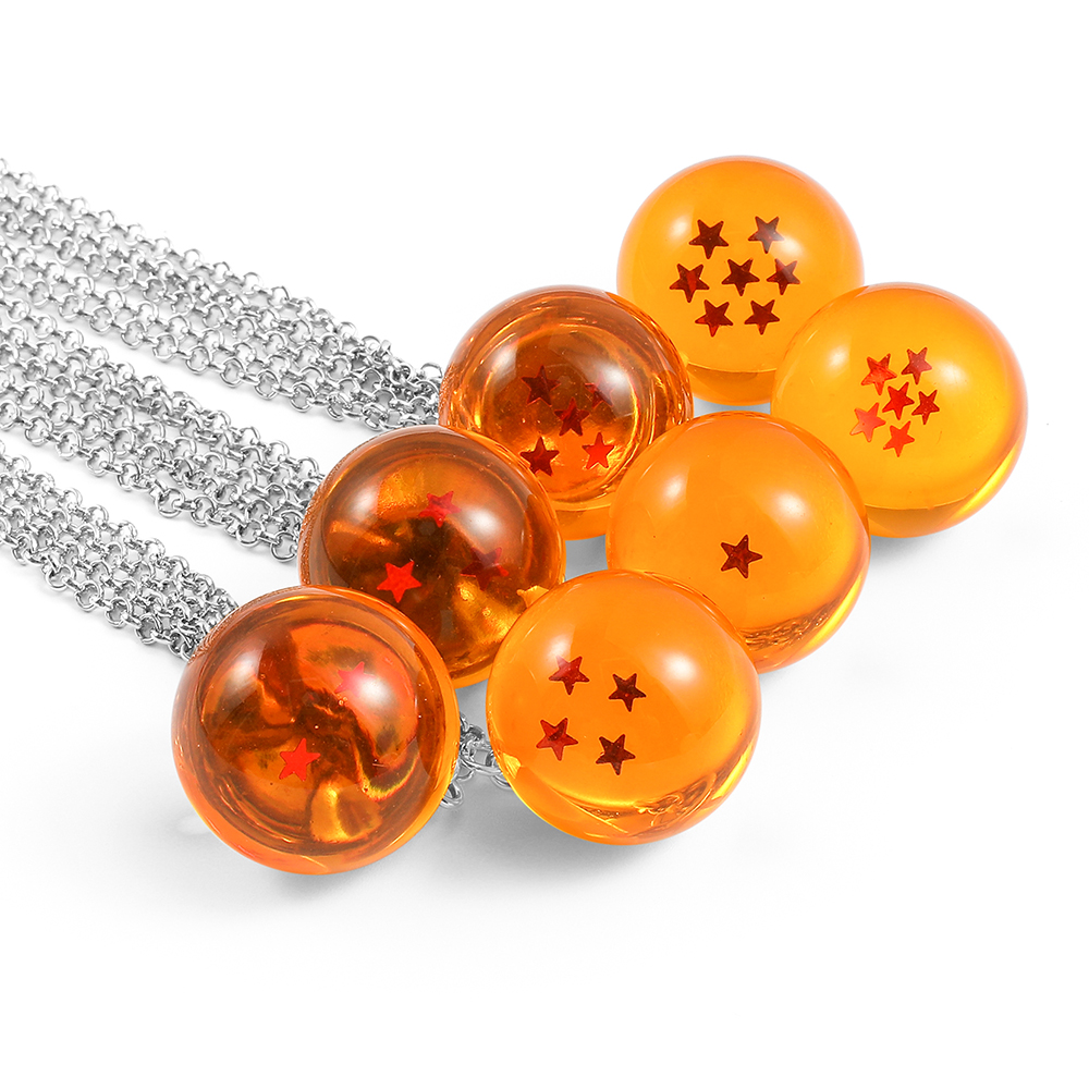 Anime Pendant Necklace - قلادات سلسلة دراغون بول، قلادات نجمية
