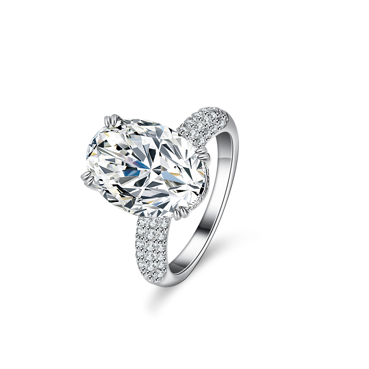 خاتم مويسانيتي مرصع بالذهب عيا - مراجعة Moissanite Engagement Ring 1 Carat وسعره
