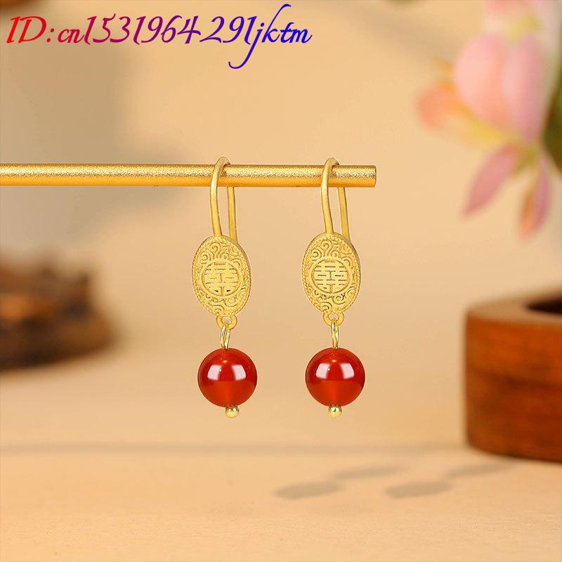 أقراط من الخرز الطبيعي من اليش - مراجعة Earrings وسعره