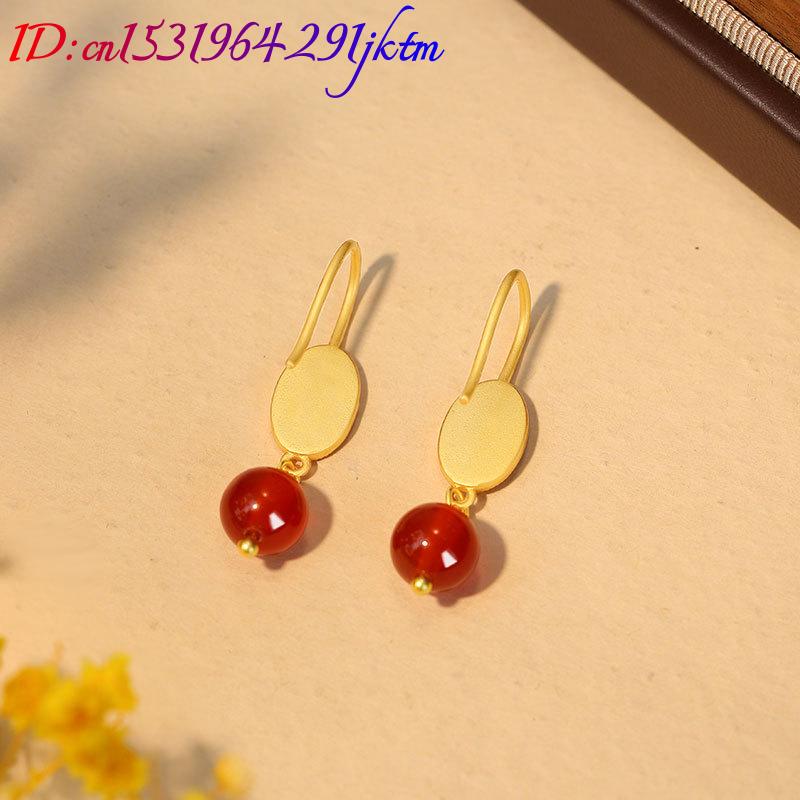 أقراط من الخرز الطبيعي من اليش - مراجعة Earrings وسعره