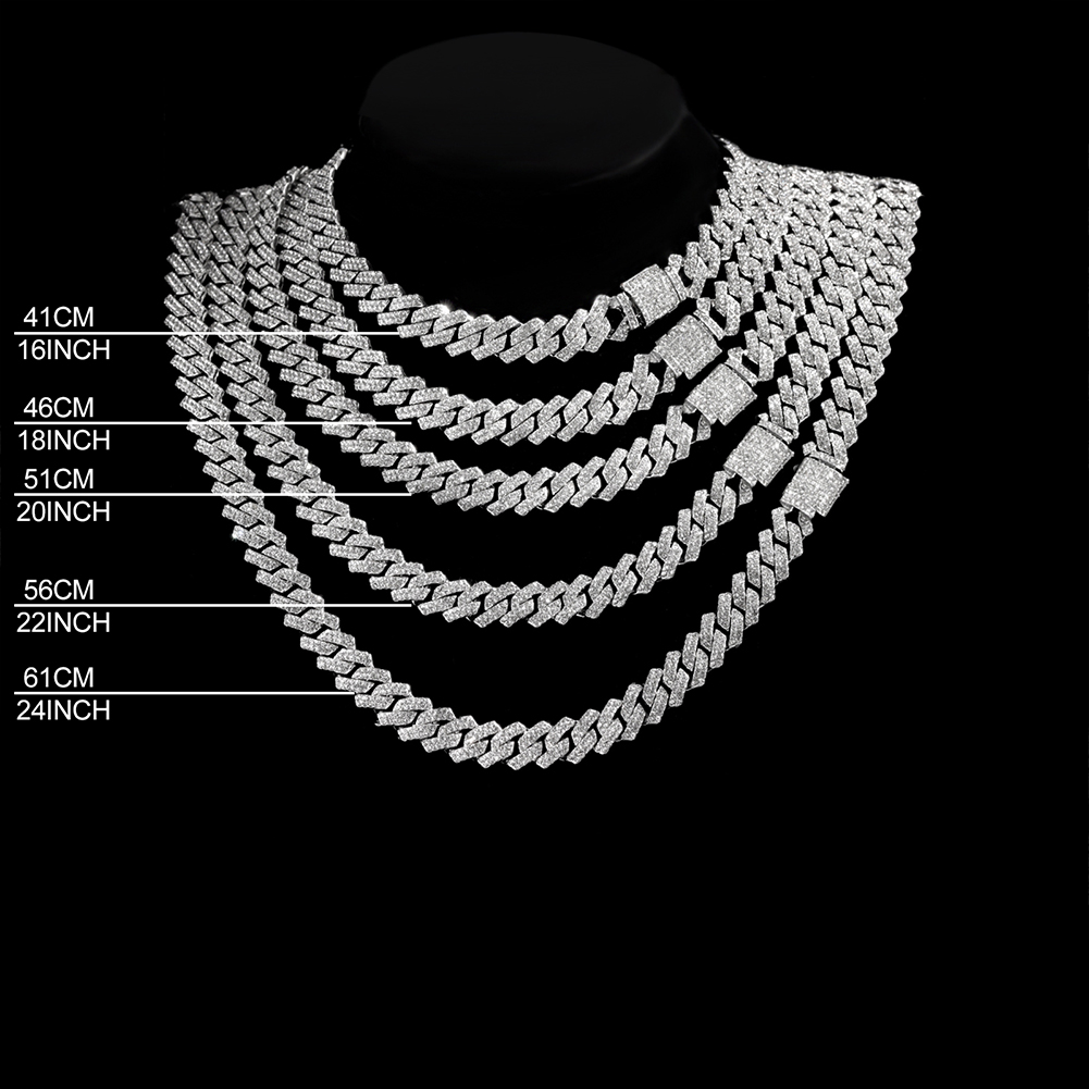 14 مللي متر مثلج خارج الشق الك - مراجعة Cuban Link Chain 12Mm وسعره