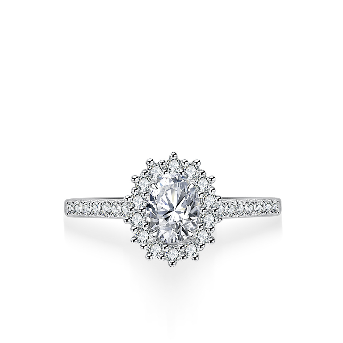 خاتم مويسانيتي فضائي للنساء، ط - مراجعة Moissanite Engagement Ring 1 Carat وسعره