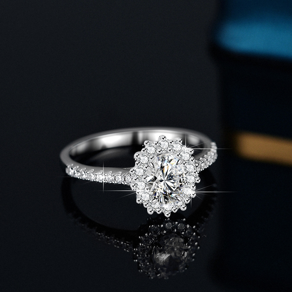 خاتم مويسانيتي فضائي للنساء، ط - مراجعة Moissanite Engagement Ring 1 Carat وسعره