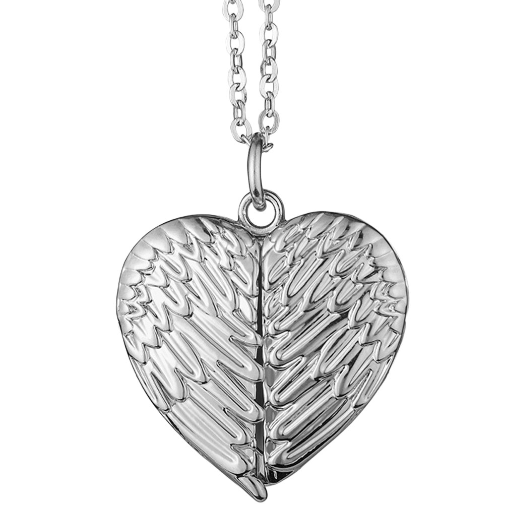 قلادة على شكل قلب للنساء مع فت - مراجعة Heart Locket Necklace Photo وسعره
