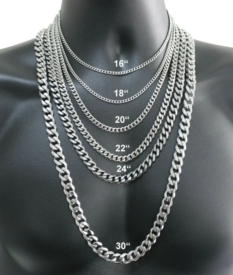 الرجال 925 الاسترليني قلادة فض - مراجعة Cuban Link Chain 12Mm وسعره