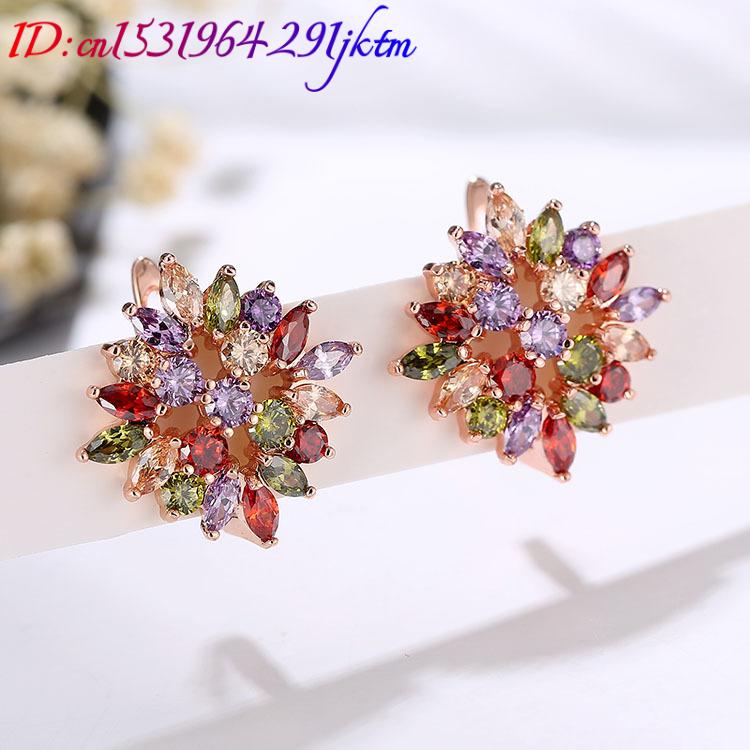 أقراط من الكريستال الطبيعي للن - مراجعة Earrings وسعره