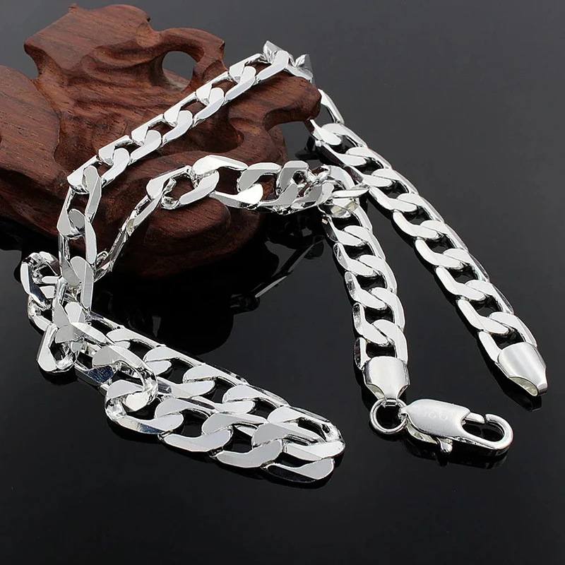 قلادة من الفضة الإسترلينية 925 - مراجعة Cuban Link Chain 12Mm وسعره