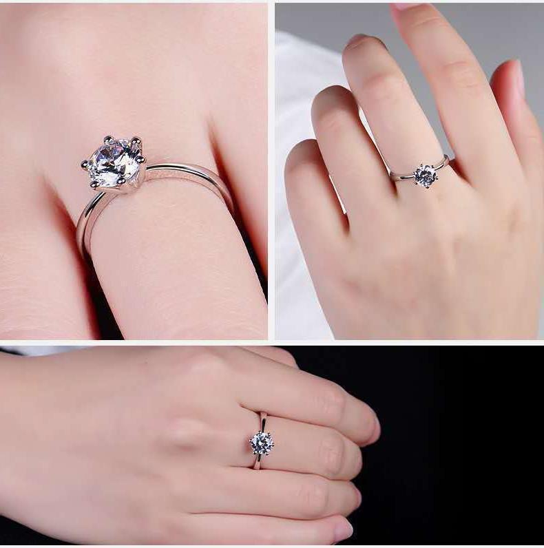 خاتم هندسي سداسي الشكل أنيق بل - مراجعة Moissanite Engagement Ring 1 Carat وسعره