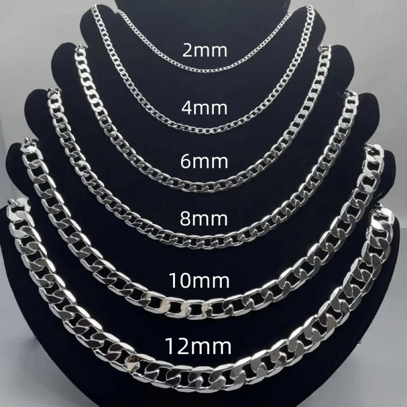 الرجال 925 الاسترليني قلادة فض - مراجعة Cuban Link Chain 12Mm وسعره