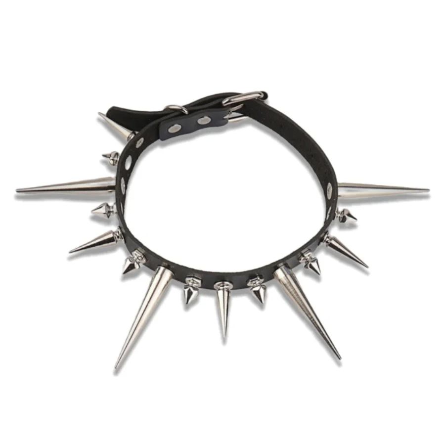 القوطي طويل سبايك المختنق الشر - مراجعة Goth Punk Spike Choker وسعره