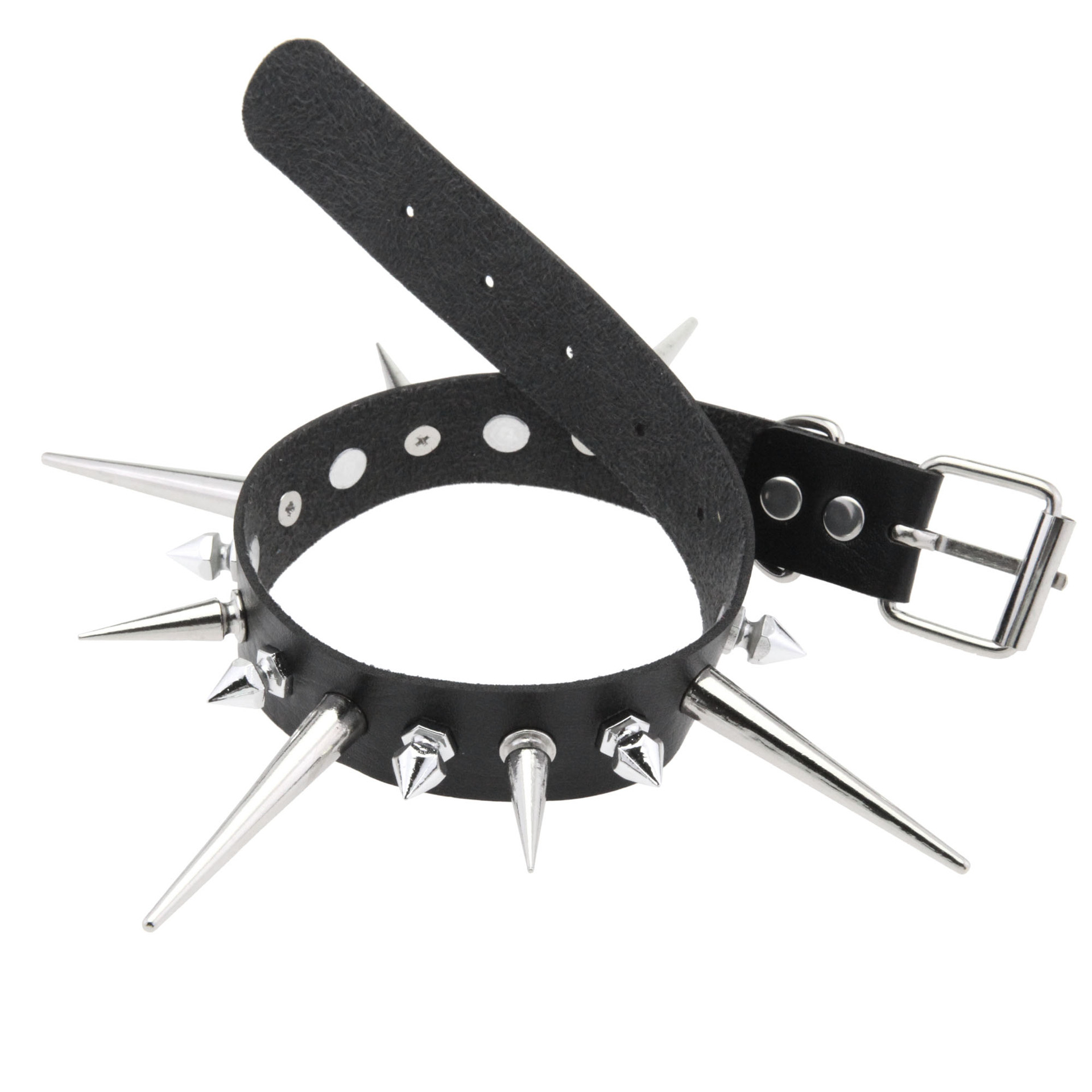 القوطي طويل سبايك المختنق الشر - مراجعة Goth Punk Spike Choker وسعره