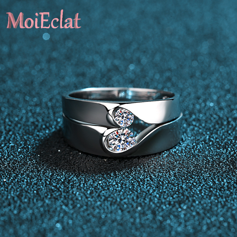 مجموعة خواتم عشاق Pt950 البلات - مراجعة Moissanite Engagement Ring 1 Carat وسعره