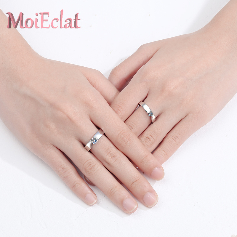مجموعة خواتم عشاق Pt950 البلات - مراجعة Moissanite Engagement Ring 1 Carat وسعره