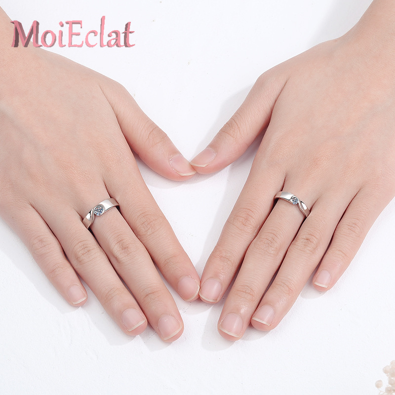 مجموعة خواتم عشاق Pt950 البلات - مراجعة Moissanite Engagement Ring 1 Carat وسعره