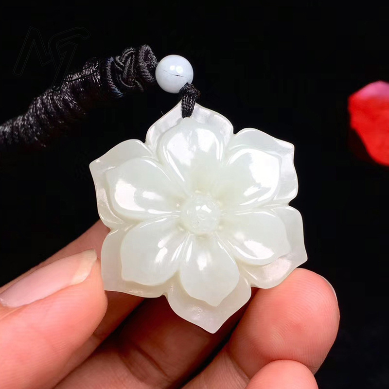 الطبيعية الصينية الأبيض اليشم  - مراجعة Necklaces وسعره