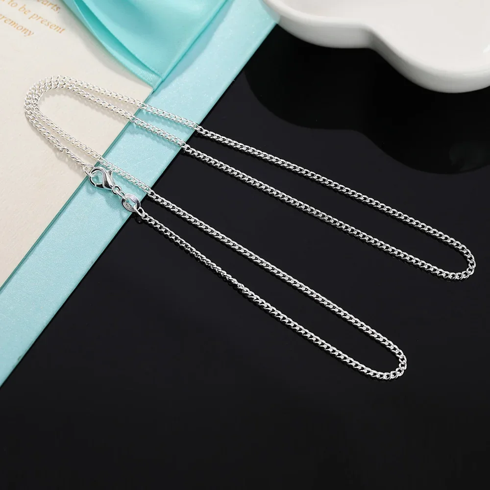 925 فضة 40-75 سنتيمتر طويلة 2  - مراجعة Cuban Link Chain 12Mm وسعره